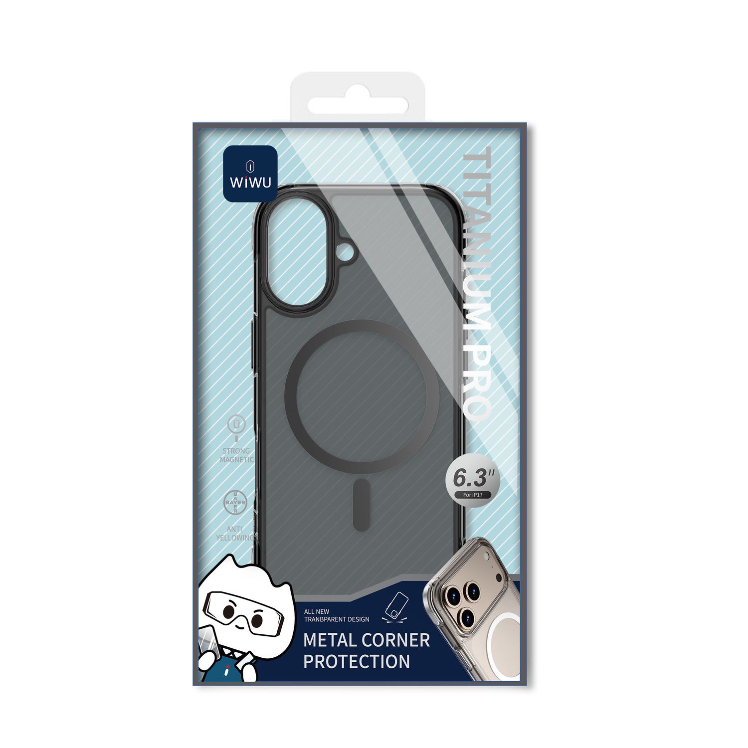 WiWU iPhone 17 Titanium Pro, Black