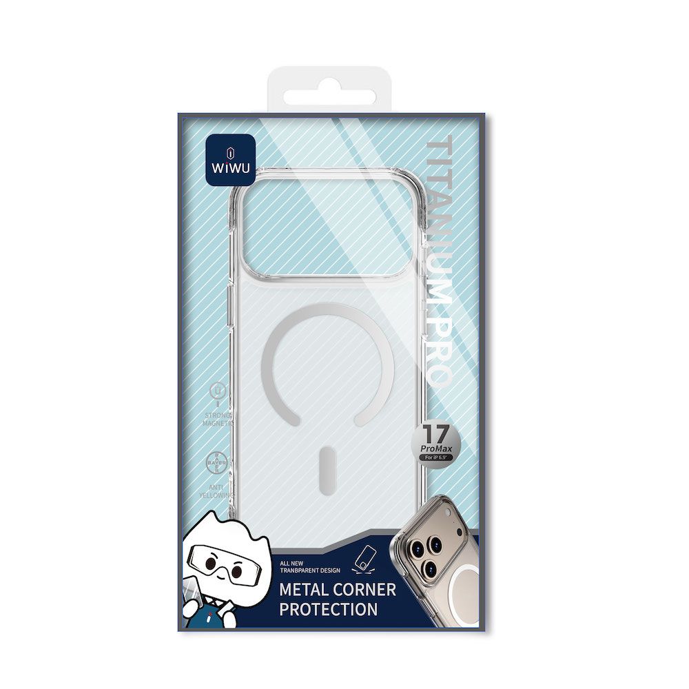 WiWU iPhone 17 Pro Titanium Pro, Clear