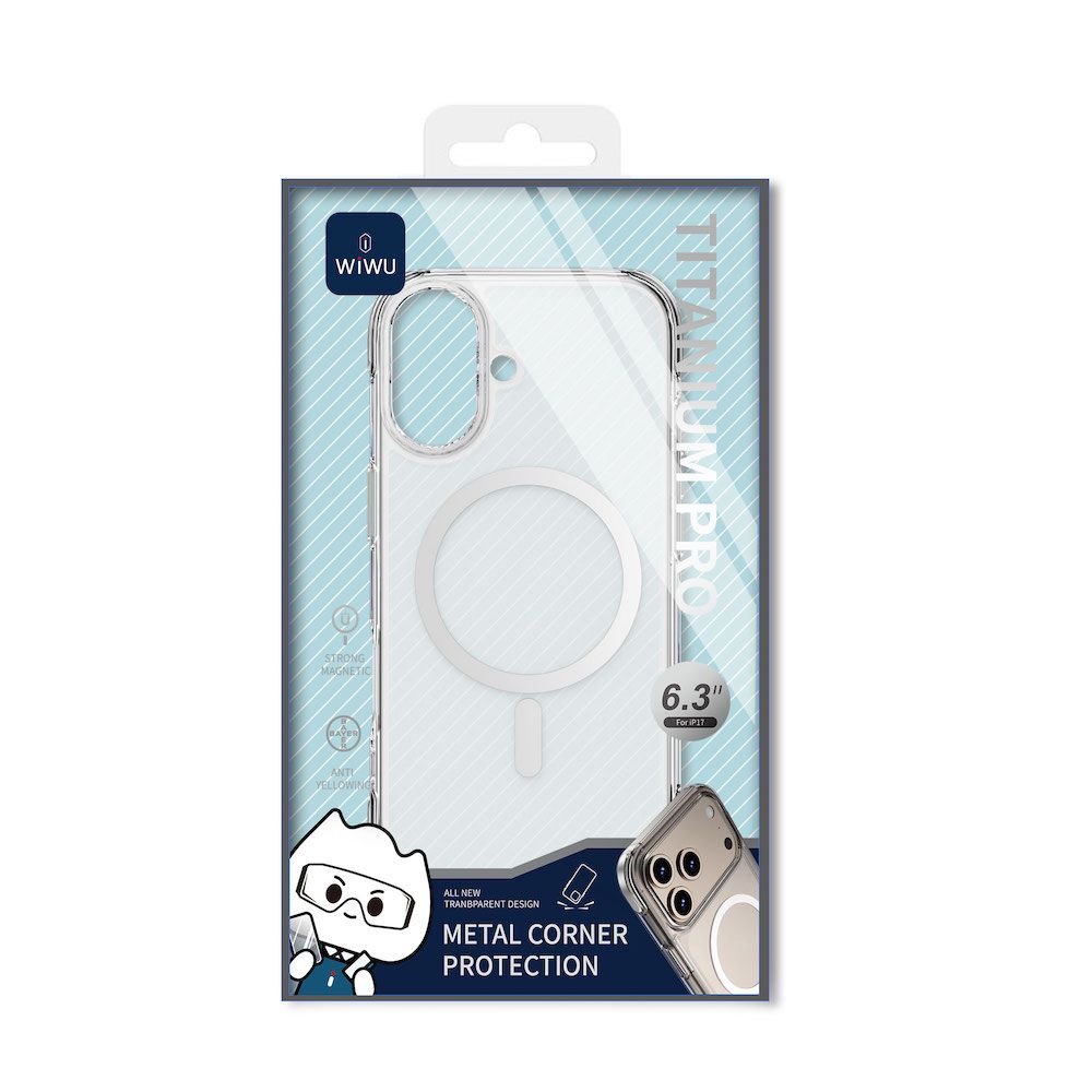 WiWU iPhone 17 Titanium Pro, Clear