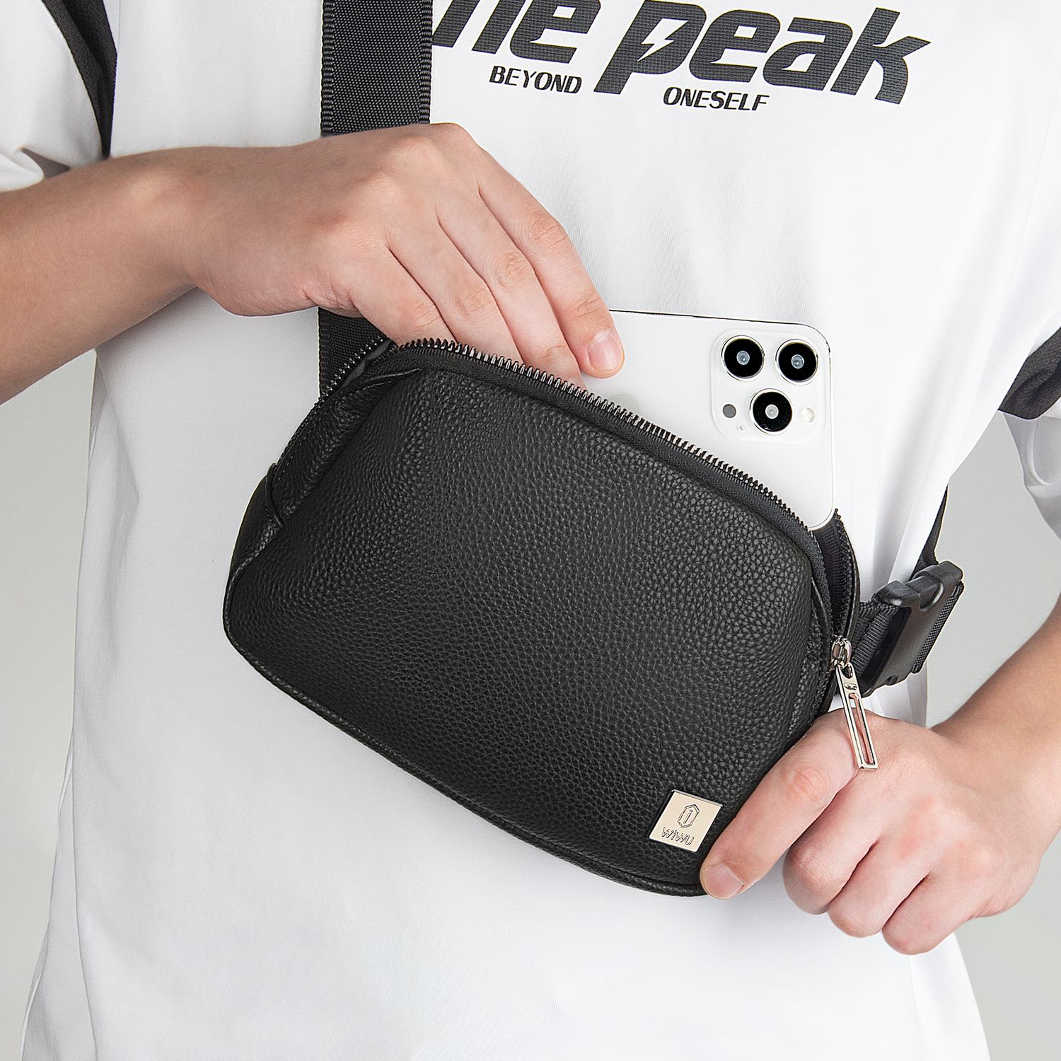 WiWU Lulu Crossbody Bag, Black