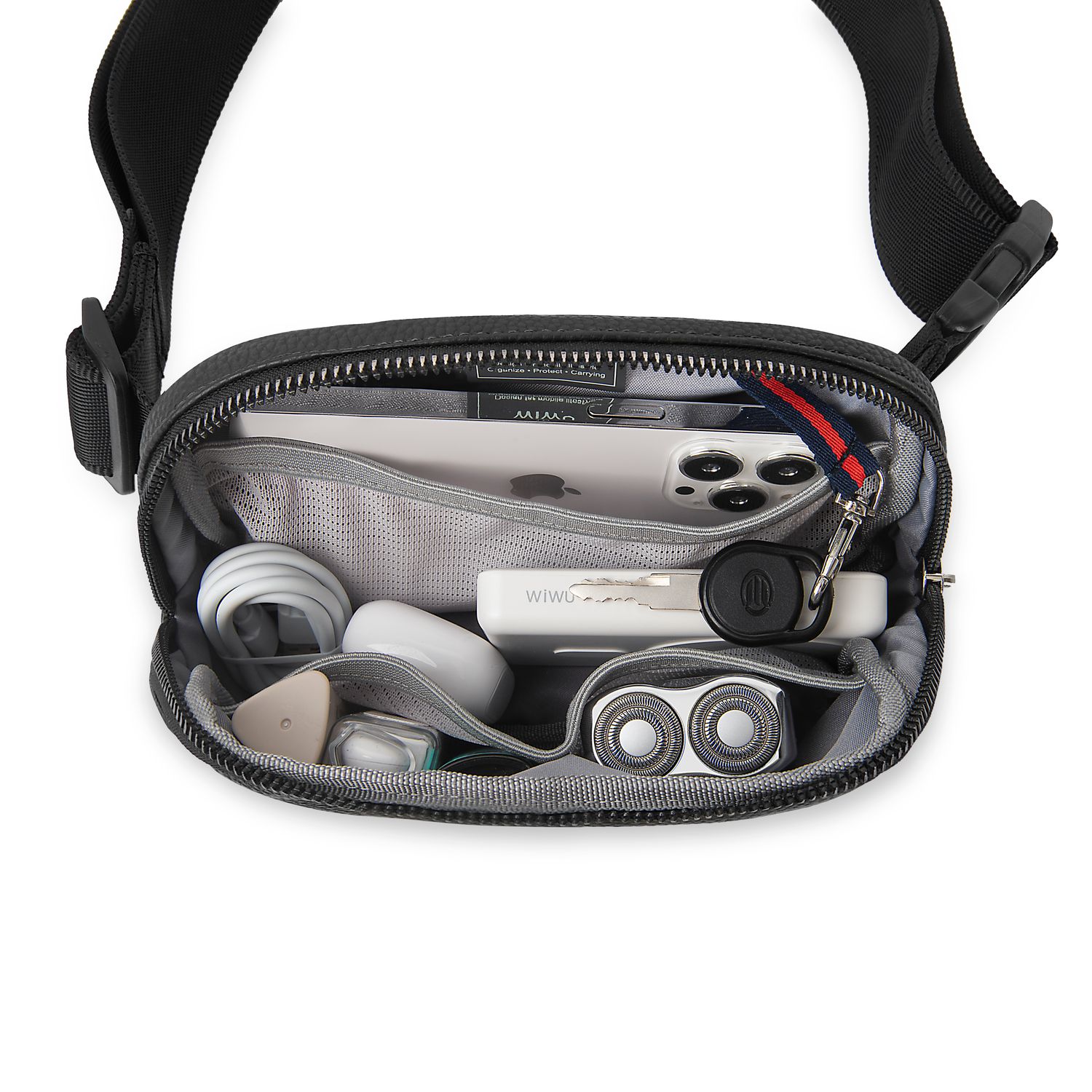 WiWU Lulu Crossbody Bag, Black