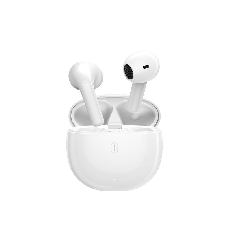WiWU T31 ENC Earbuds w/ Silicon Case, White