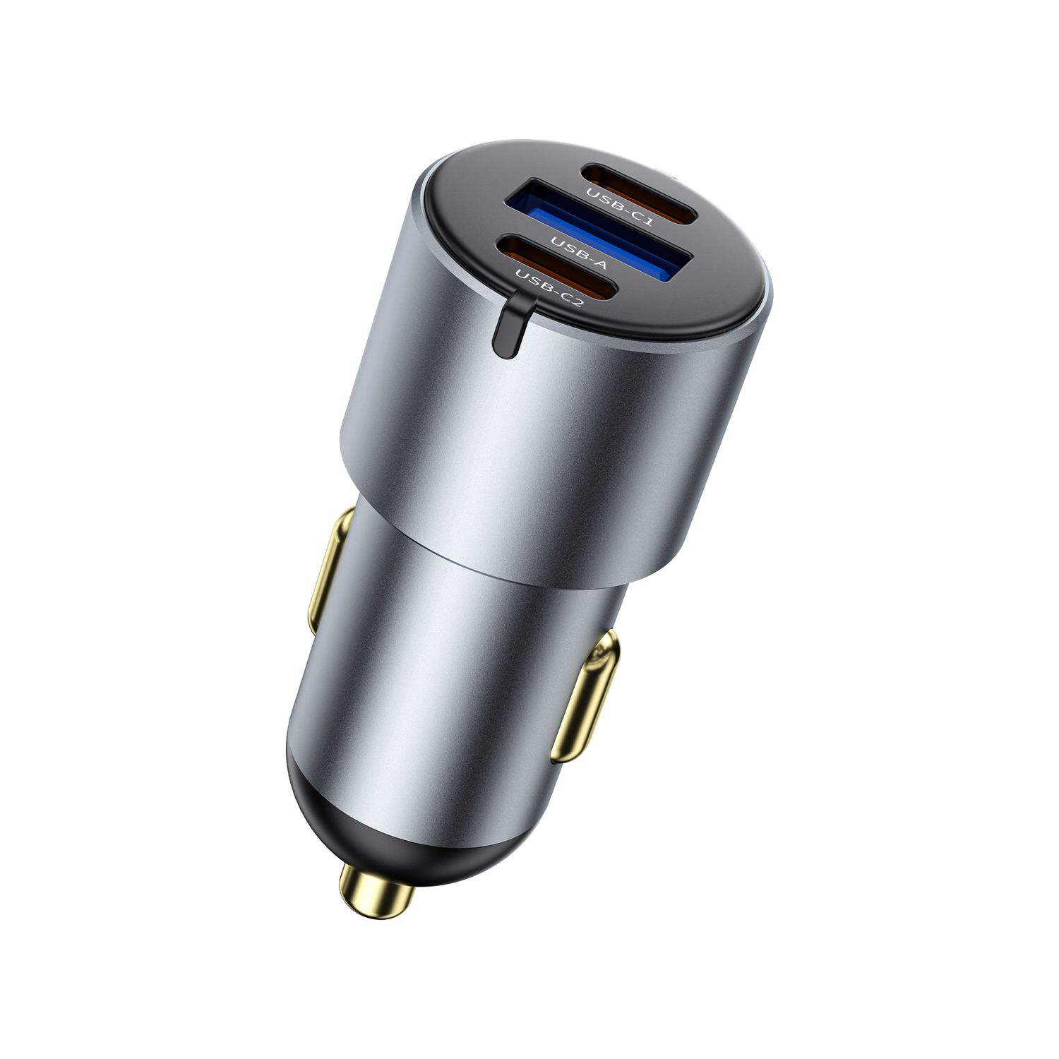 WiWU CC32 Nano Pro 1A2C Car Charger 60W, Grey