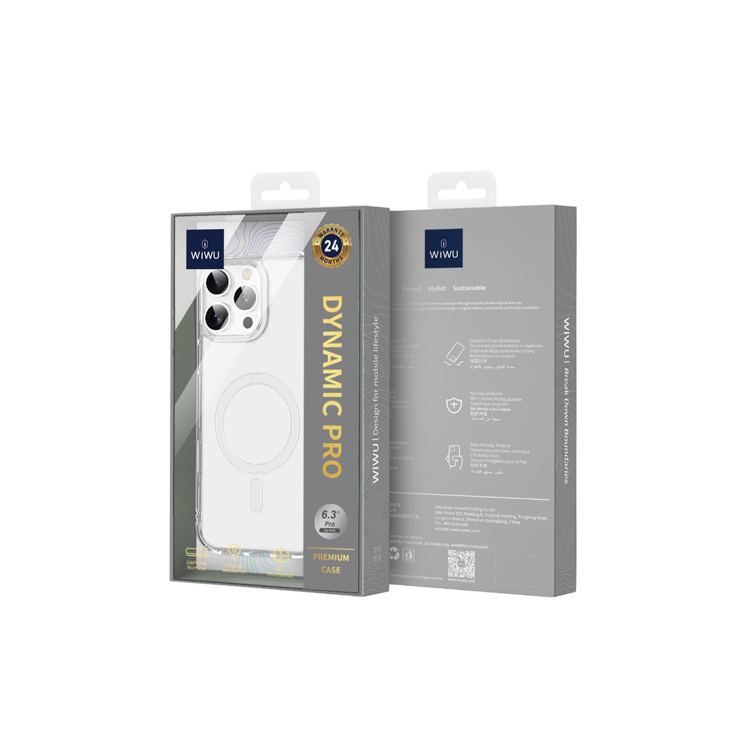 WiWU iPhone 16 Pro Max Dynamic Pro Case, Clear