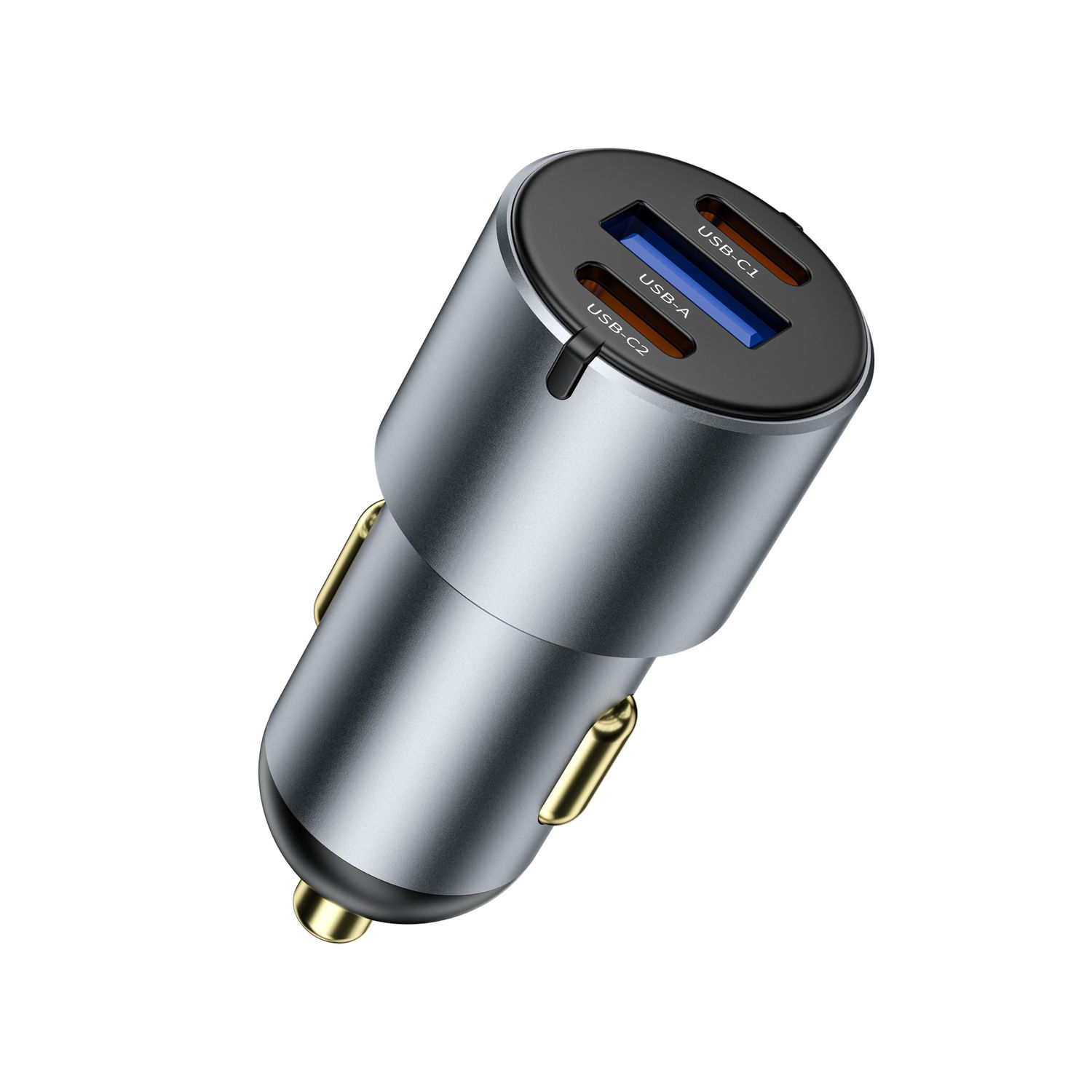 WiWU CC32 Nano Pro 1A2C Car Charger 60W, Grey