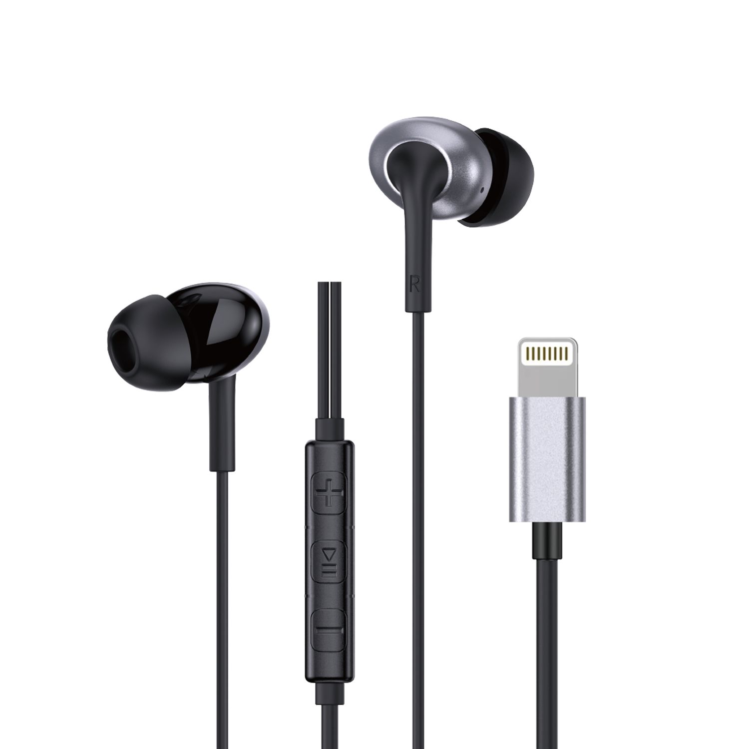 WiWU EB319 Lightning Earbuds, 1.2M Black