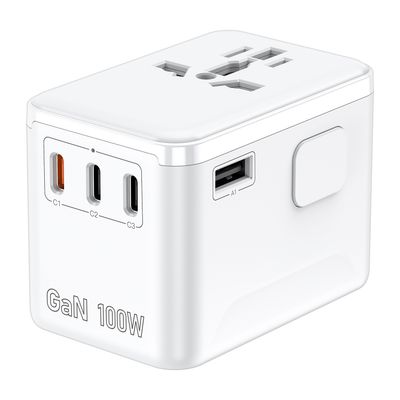 TDG Universal Travel Adapter, USB-Cx3/USB-Ax1, 100W