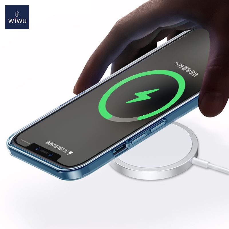 WiWU W009 Magnetic Wireless Charger, White