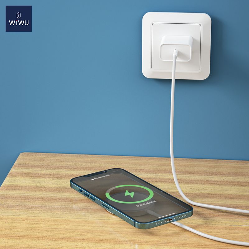 WiWU W009 Magnetic Wireless Charger, White
