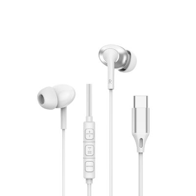 WiWU EB318 Type-C Earbuds, 1.2M White