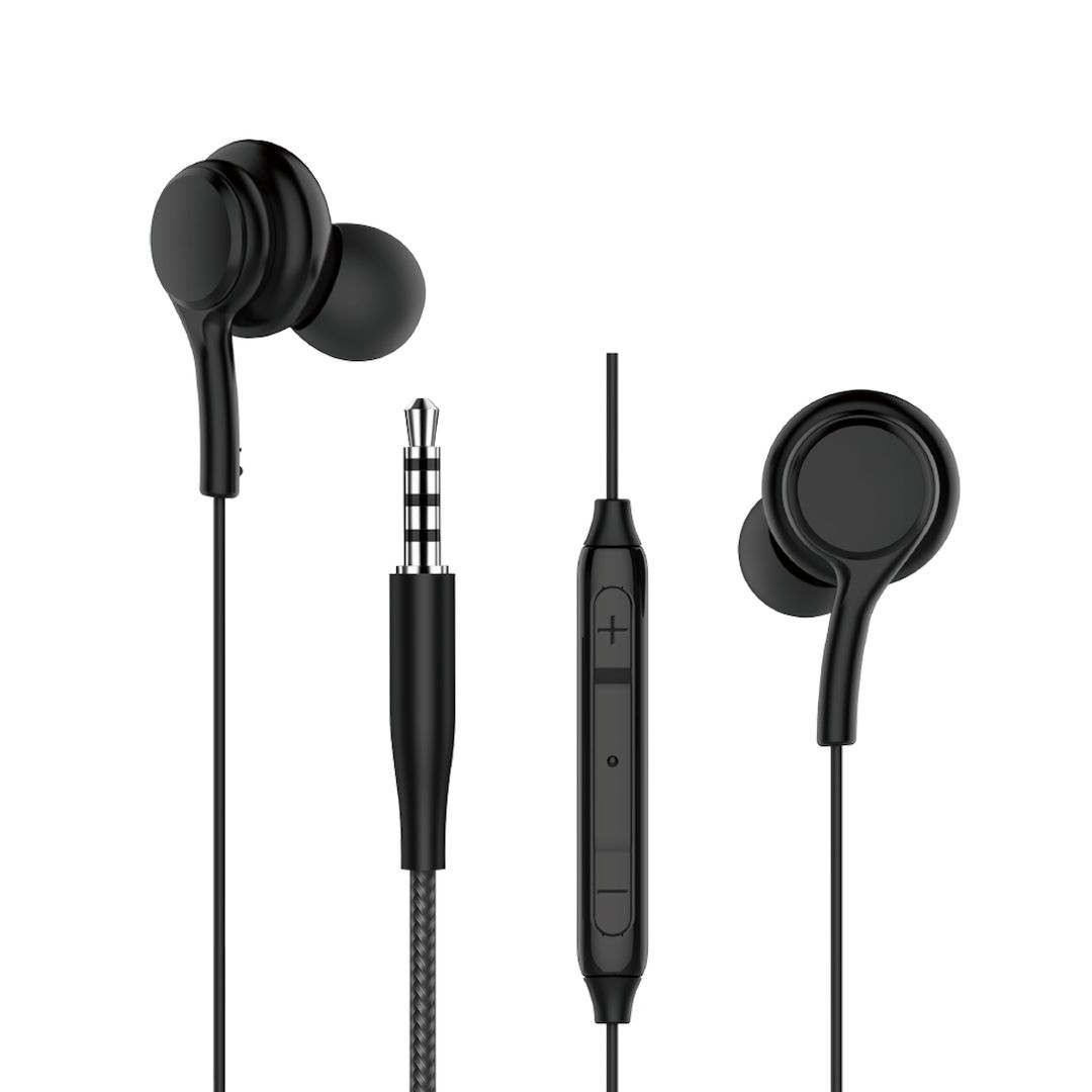 WiWU EB310 3.5mm Jack Wired Earphone, Black