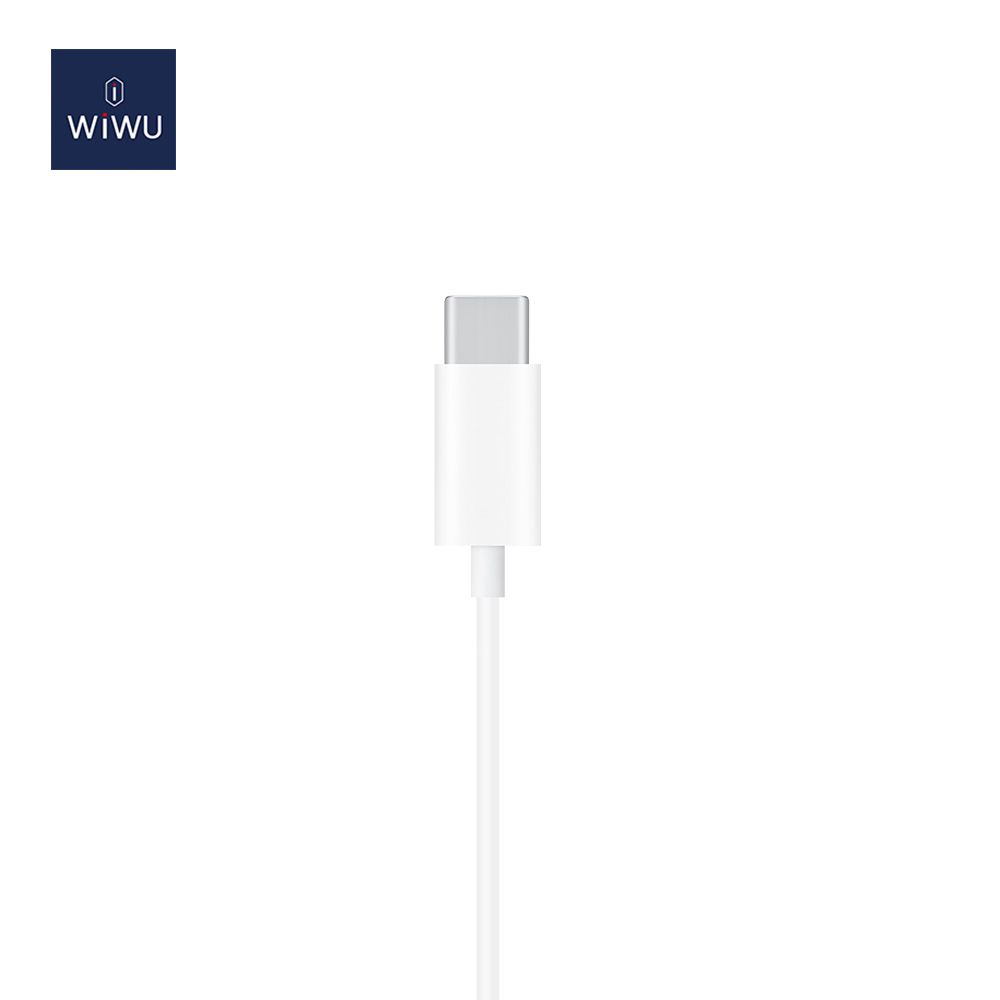 WiWU Wired Type-C Earbuds 303, White