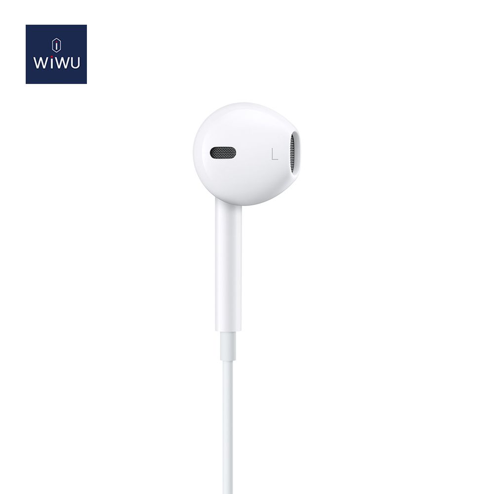 WiWU Wired Type-C Earbuds 303, White