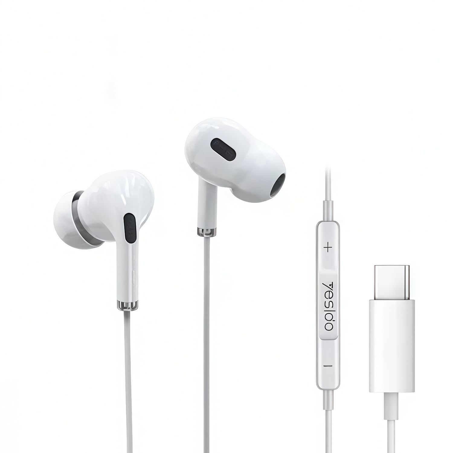 Yesido YH35 Hevy Bass Type-C Headphones, 1.2M White