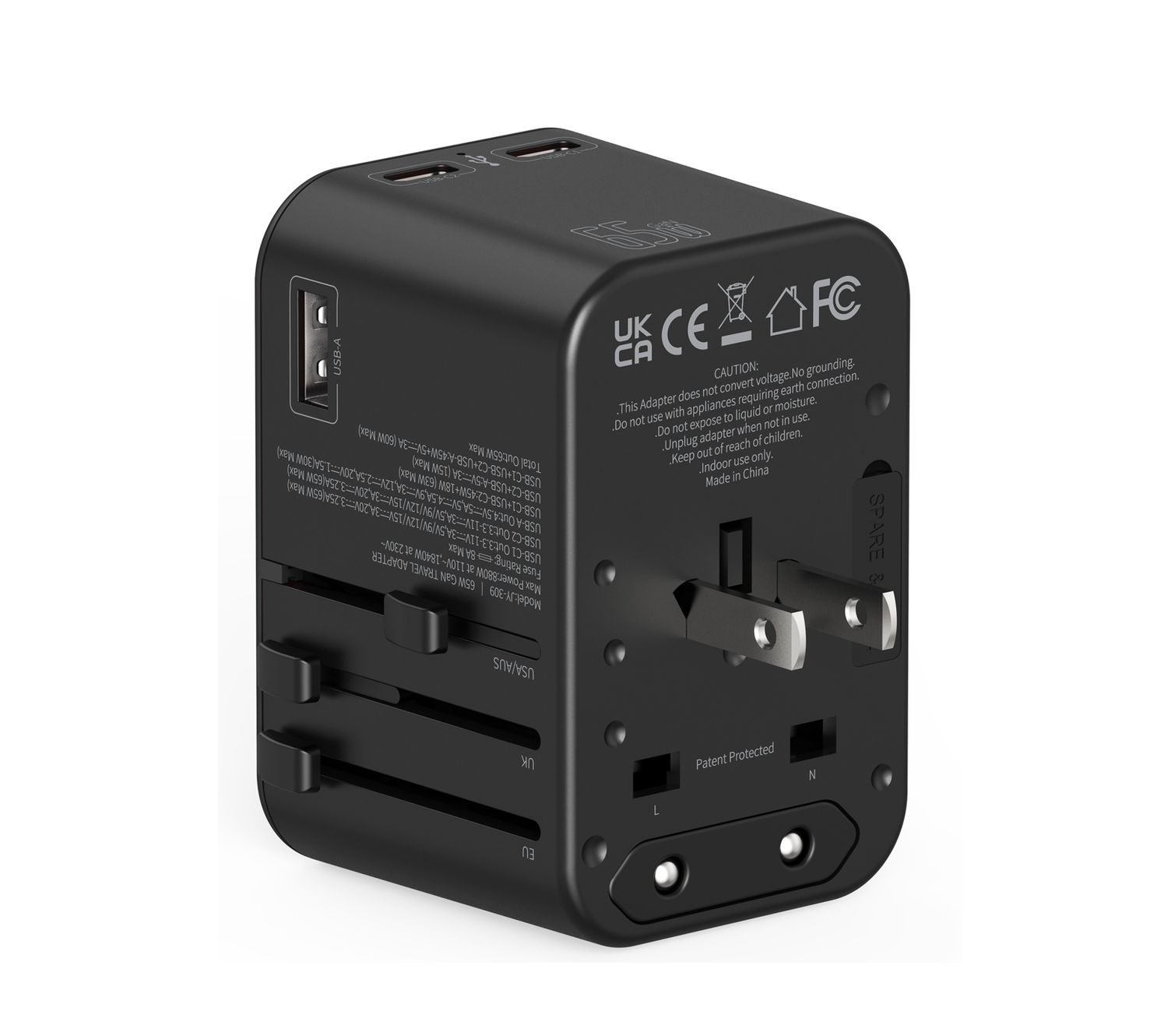 Coteci GaN Universal Travel Charger 65W