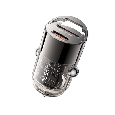Yesido Y68 USB-A QC 18W+USB-C PD 30W Mini Zinc Alloy Car Charger
