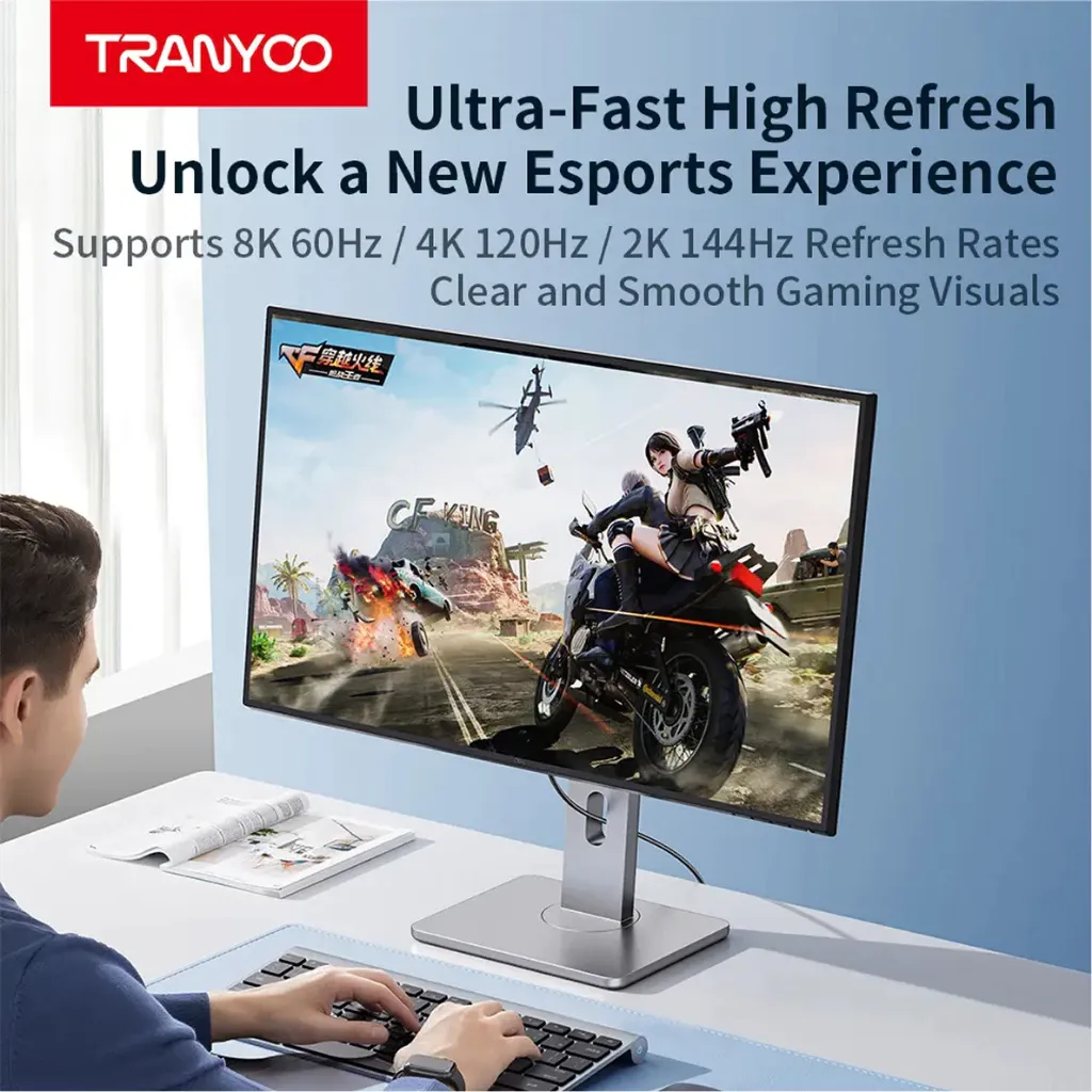 Tranyoo T-G3 HDMI to HDMI 18K/60Hz Cable, 3M Black