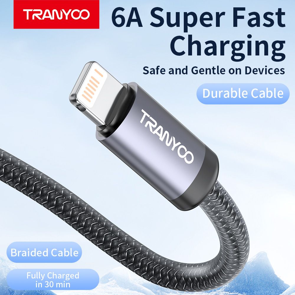 Tranyoo T-S2I USB to Lightning Cable, 2M