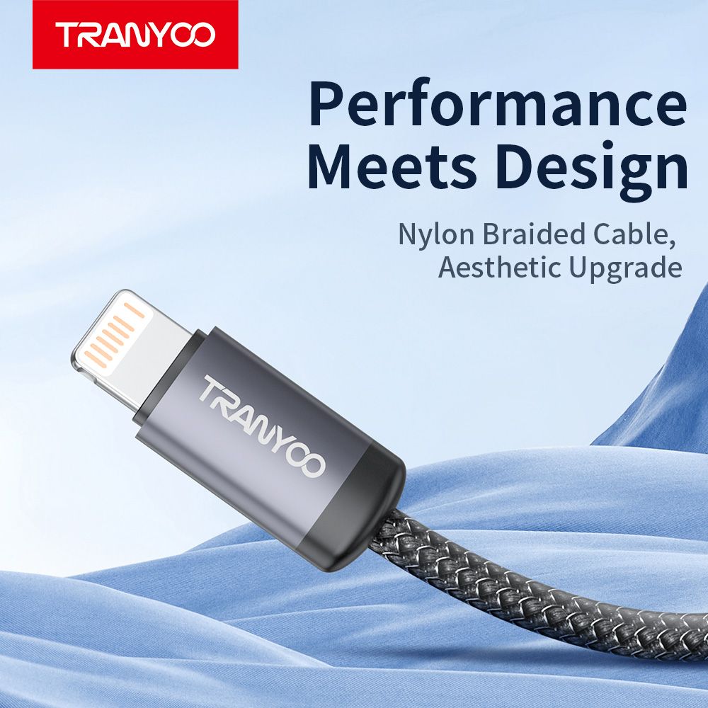 Tranyoo T-S2I USB to Lightning Cable, 2M