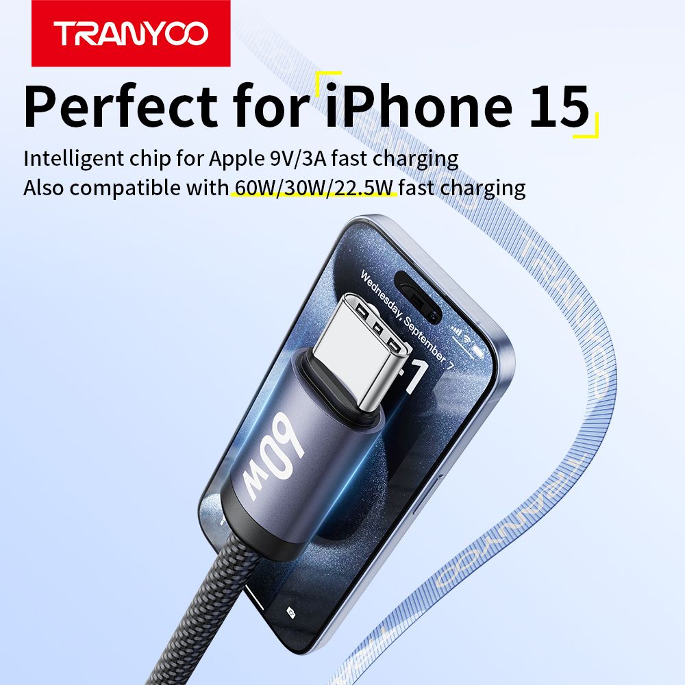 Tranyoo T-P2I Metal Braid PD 60w, Cable