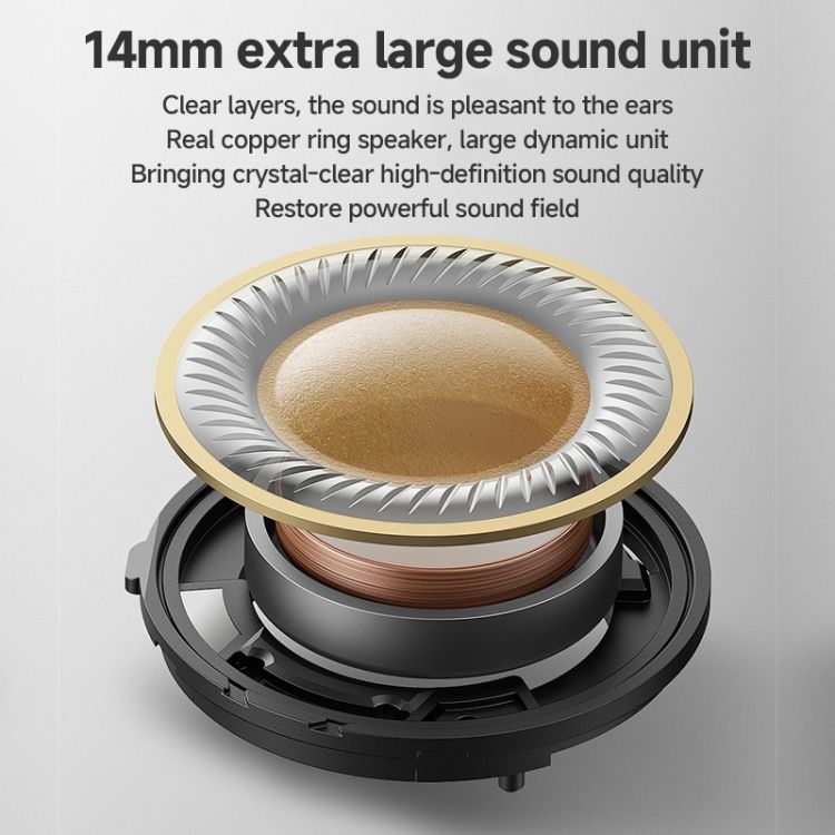 Yesido YH49 Hevy Bass Type-C Headphones, 1.2M Black