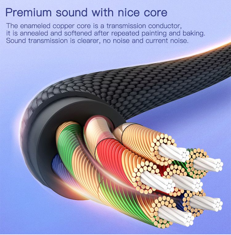 Yesido YAU19 Type-C to 3.5mm Audio Cable, 0.12M