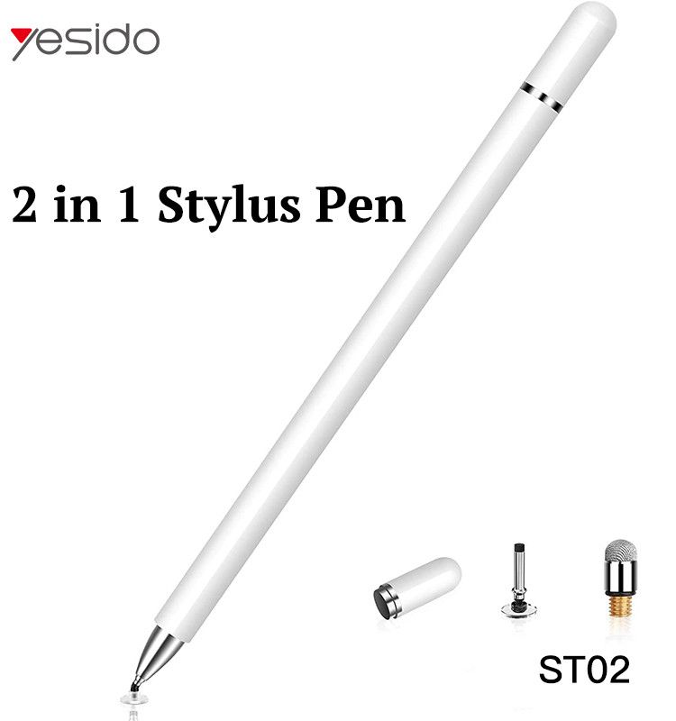 Yesido ST02 Capacitive Stylus Pen 2-in-1, White