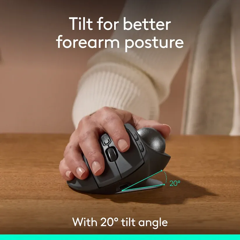 Logitech MX ERGO S Mouse, Black