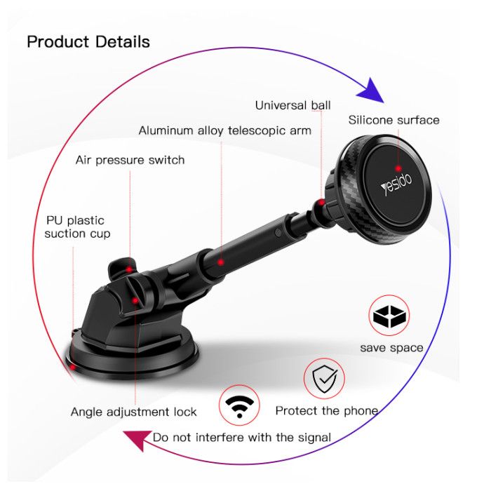 Yesido C67 Magnetic Car Holder