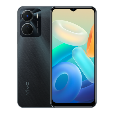 VIVO Mobile Phone Y16, Stellar Black 64GB+4GB