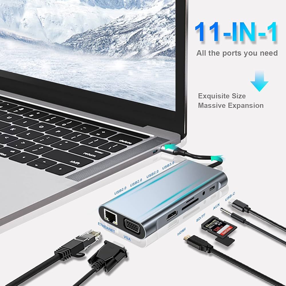 KAXINSI UC-6591 11in1 USB-C Multi-function Dock Station