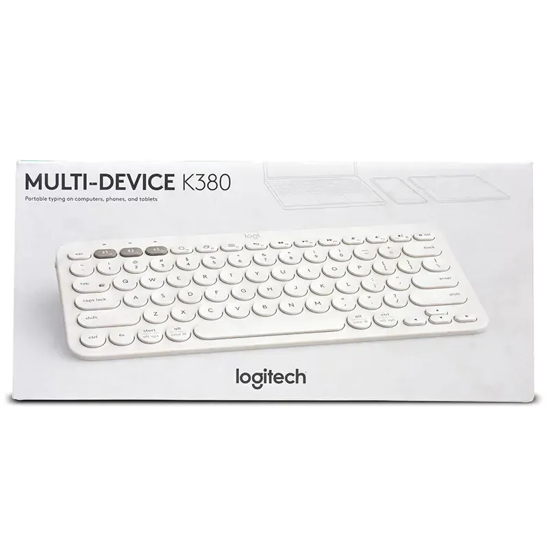 X001006RE7-Logitech Multi-Device BT KB, K380, White