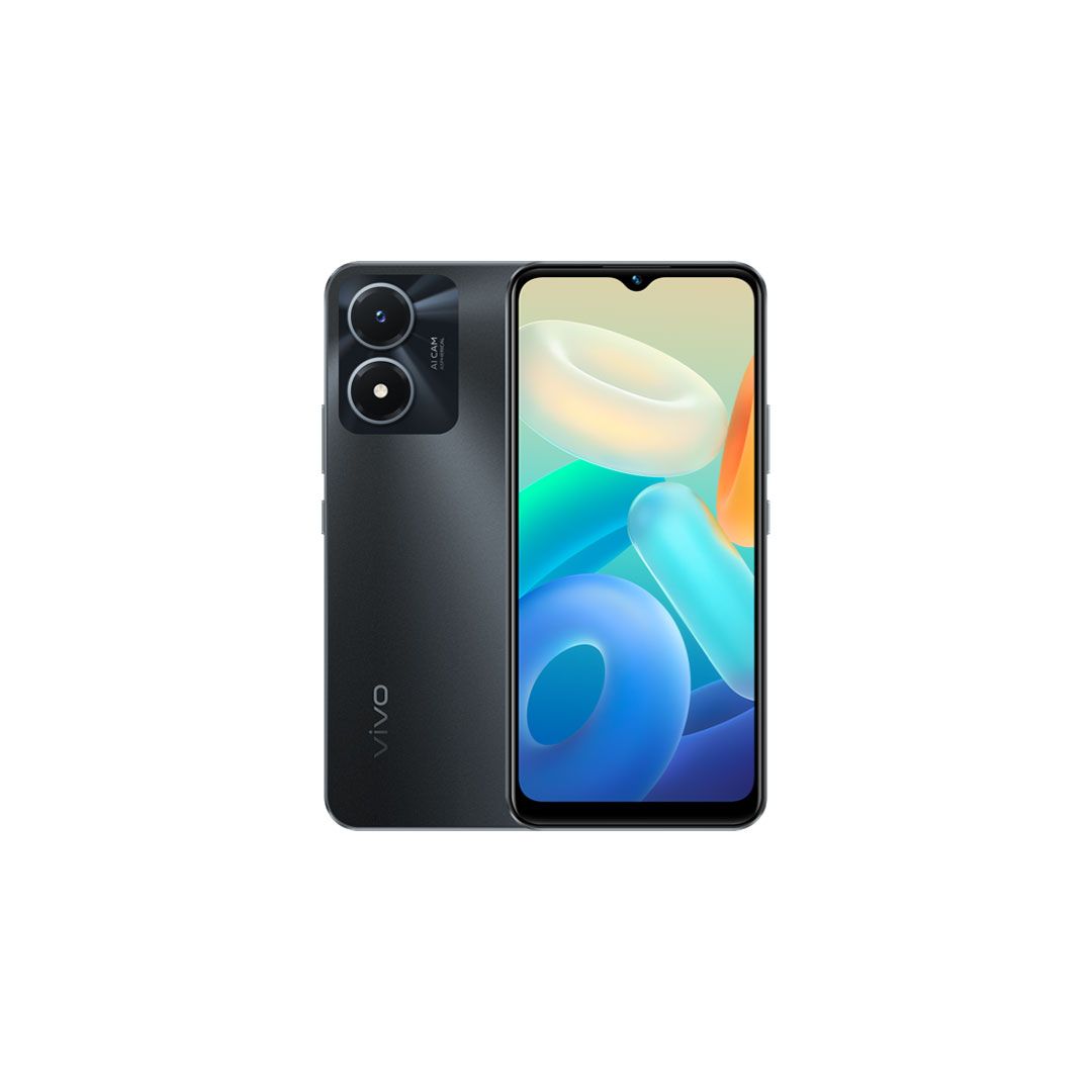 VIVO Mobile Phone Y02S, Fluorite Black 64GB+3GB