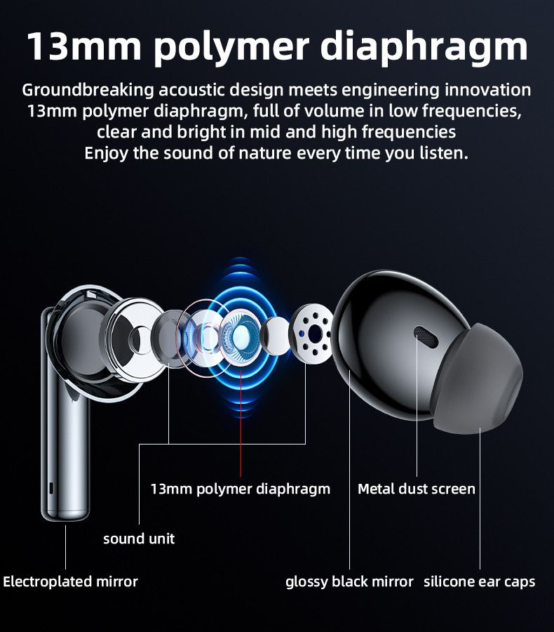 Yesido TWS23 True Wireless Earbuds, Black