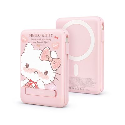 Sanrio 5in1 Wireless PB 10,000mAh, Hello Kitty Shy Kitty