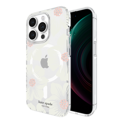 KSNY Protective Hardshell for MagSafe Case for iPhone 15 Pro - Hollyhock Cream/B KSNY Protective Hardshell for MagSafe Case for iPhone 15 Pro - Hollyhock Cream/B