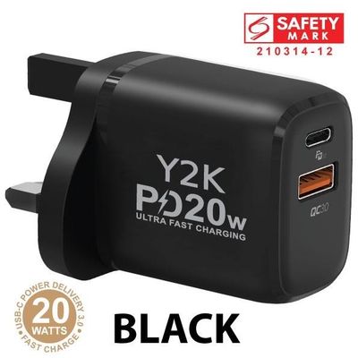 Y2K 20W Power Adapter 1A1C � Black