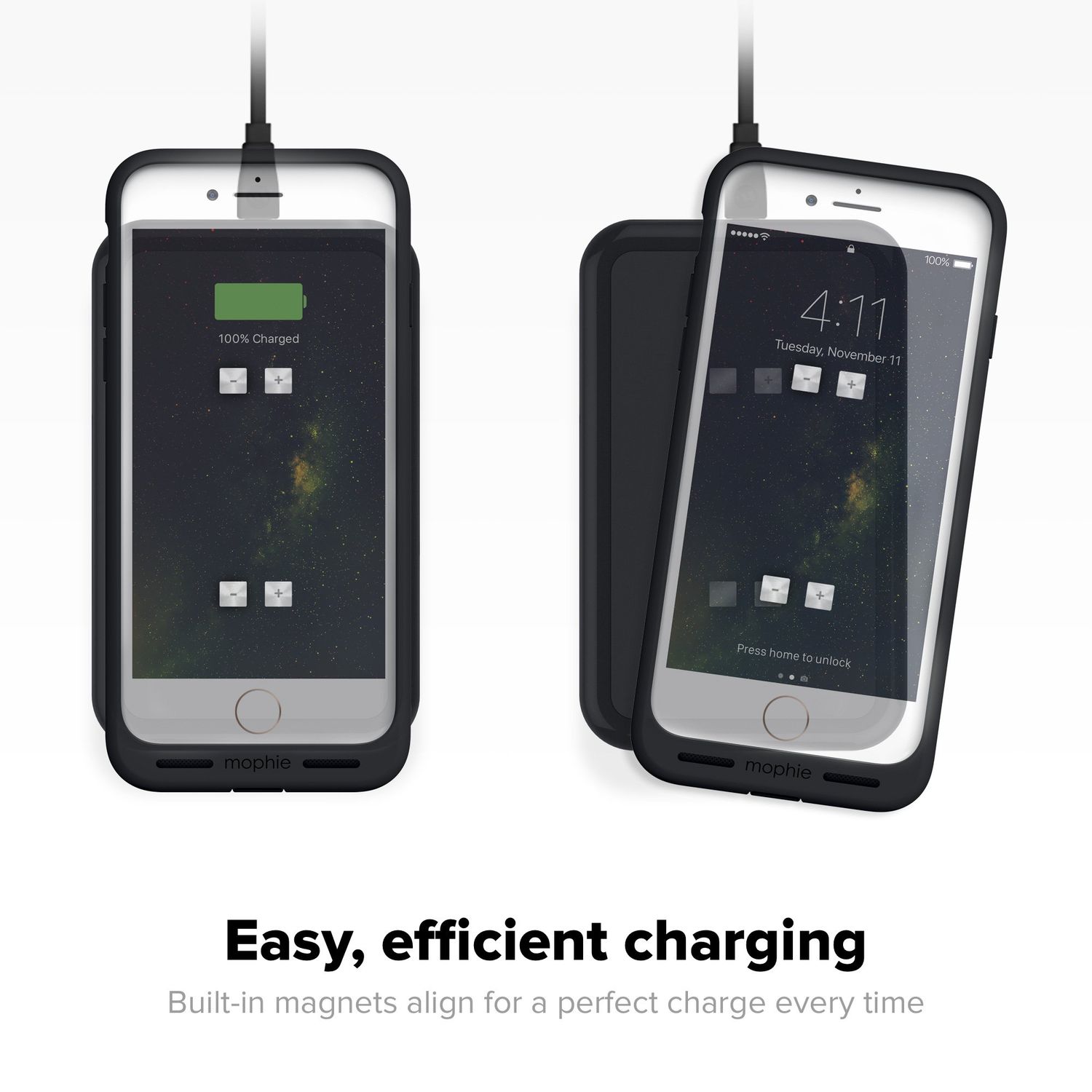 Mophie iPhone 7 Plus Charge Force Wireless Case, Black