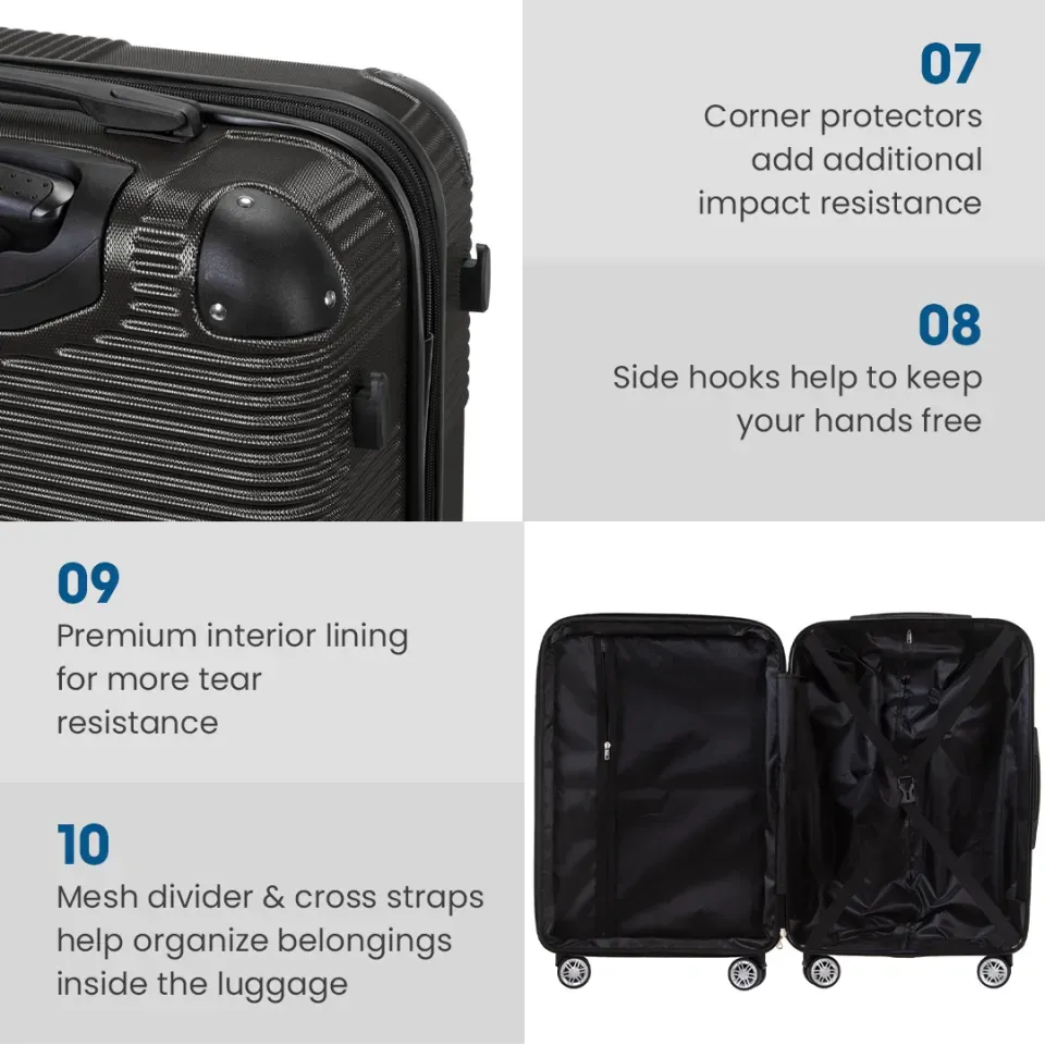 World Polo 24 inch Lightweight Luggage (3612-24 MU)