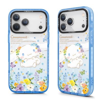 Sanrio Garmma iPhone 17 Air MagSafe Case, Cinnamoroll Blue Flower Sea
