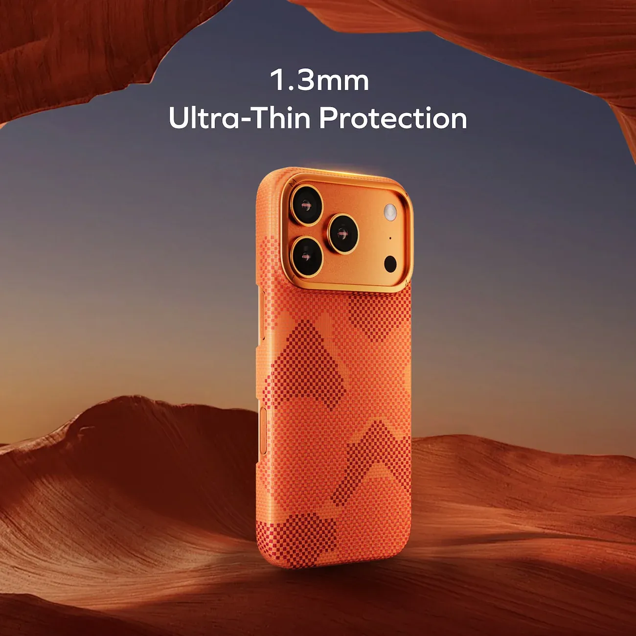Momax iPhone 17 Pro Max Aramid Case, Orange