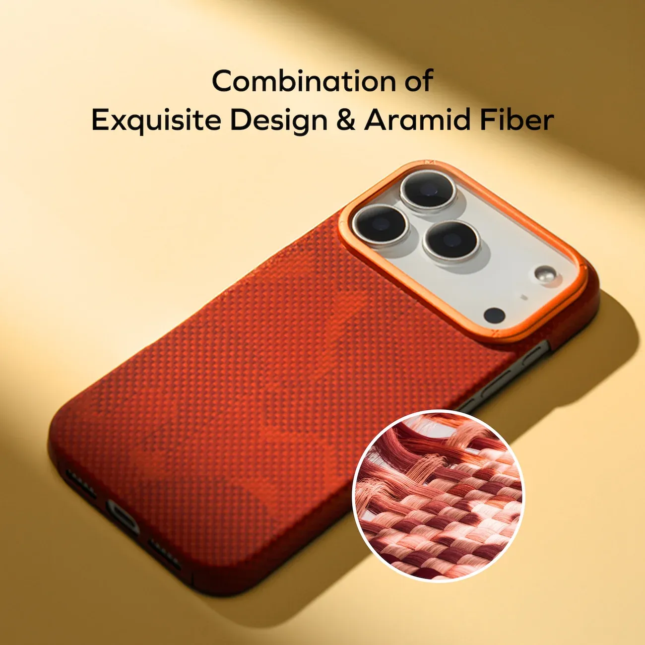 Momax iPhone 17 Pro Aramid Case, Orange