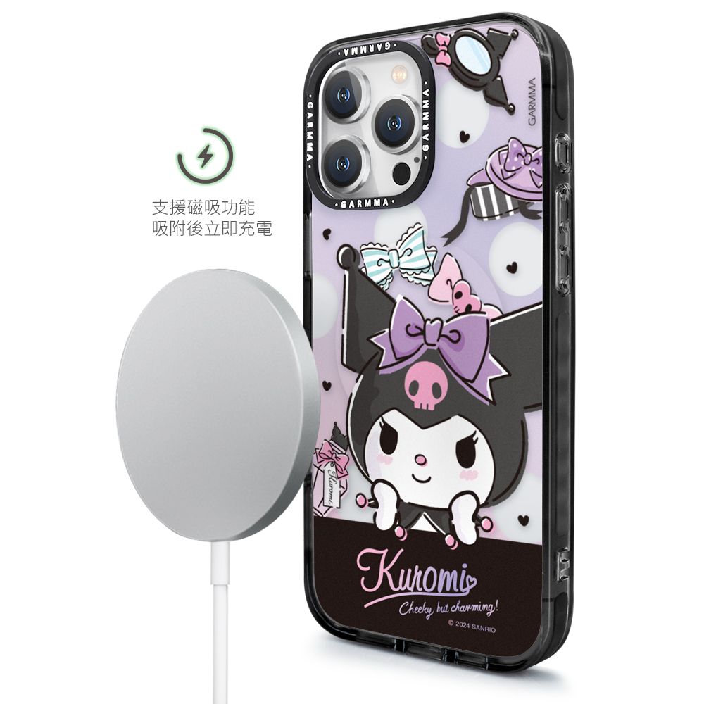 Sanrio iPhone 14 Pro Max MagSafe Case, Kuromi Ribbon