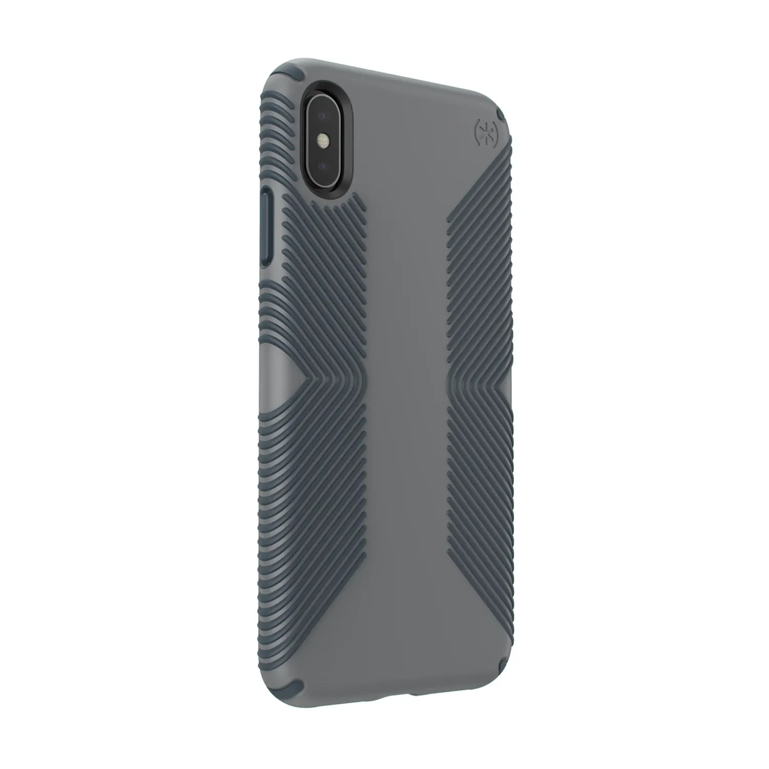 Speck iPhone Xs Max Presidio Grip, Graphite Grey/Charcoal Grey