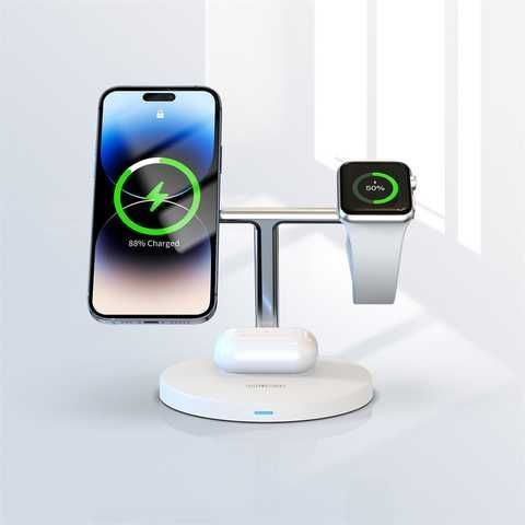 Duzzona W9 3-in-1 Wireless Charger Stand White