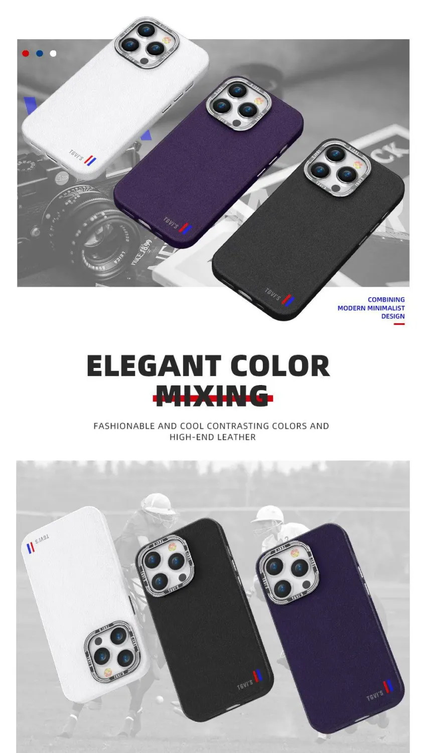 TGViS iPhone 14 Pro Vida Series, Black