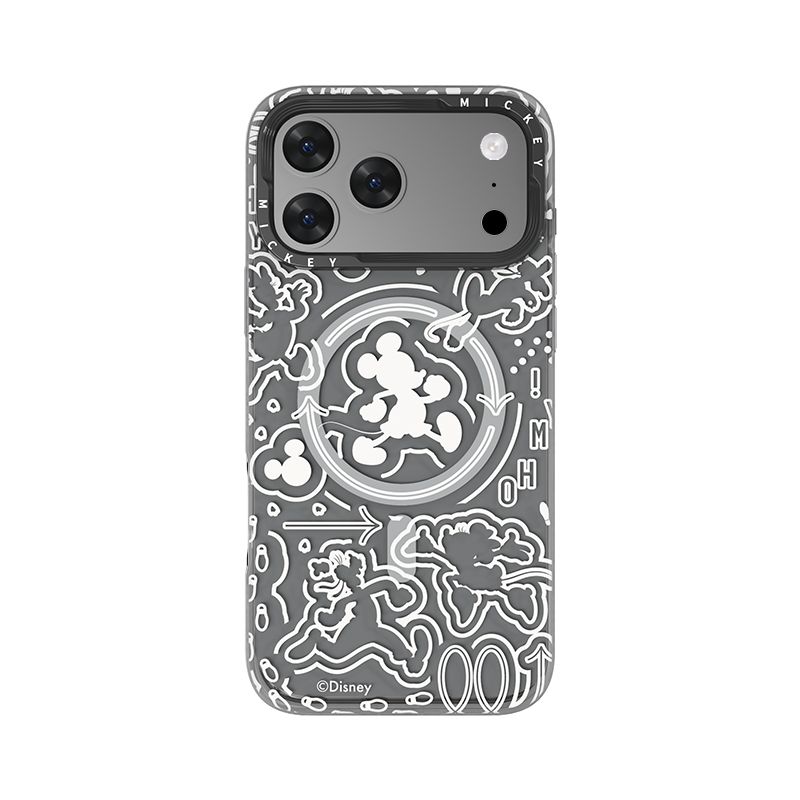 Disney iPhone 17 Pro Max MagSafe Case, Graffiti Mickey Line Art