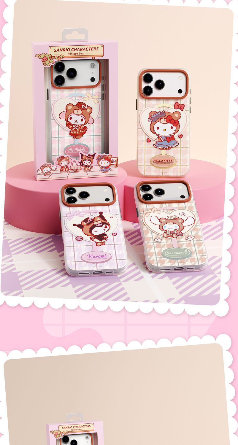 Sanrio iPhone 17 Pro Max MagSafe Case, Plaid Bear My Melody