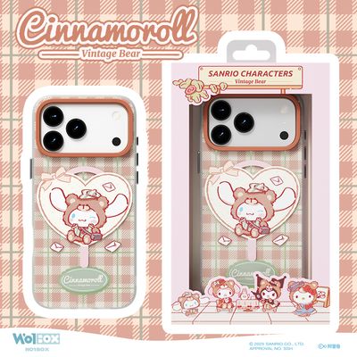 Sanrio iPhone 17 Pro Max MagSafe Case, Plaid Bear Cinnamoroll