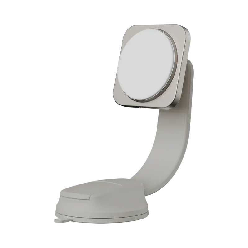 Momax Q2 Magnetic Wireless Charging Car Mount, Titanium